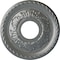 Ekena Millwork Palmetto Ceiling Medallion (Fits Canopies up to 4 7/8"), 12 1/8"OD x 3 1/2"ID x 1"P, Platinum CM12PMPLS - alternate 1
